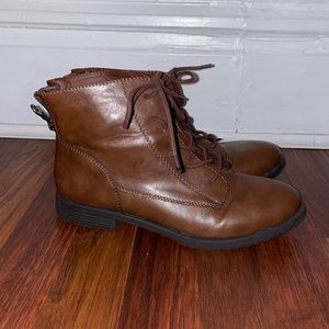 Style & Co. Brown Mid Ankle Boots